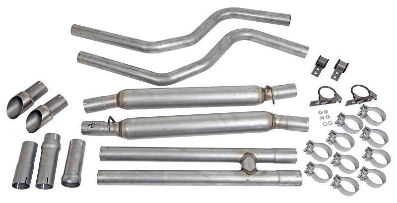 Steel Racing Cat-Back Exhaust 05-10 Dodge Charger, Magnum V6 - Click Image to Close